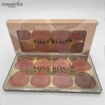 Miss Rose Makeup 8 Color Blush Bright Shimmer Powder - Image 3